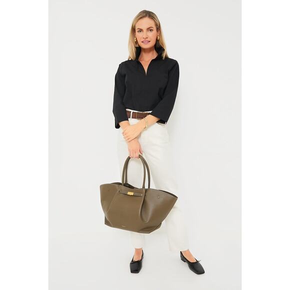 TUCKERNUCK Black Margot Stand Collar Blouse Size S NWT Retail $128 Tuckernuck - Picture 7 of 8